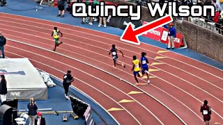 This Was EPIC Quincy Wilson Splits 44.37 For Bulliis In 4x4 Prelim At Penn Relays 2024