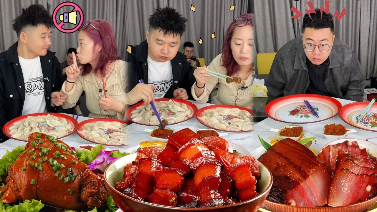 蠢哥哥吃饭沉迷玩游戏，妈妈和弟弟将肉都藏起来全部吃光，哥哥最后看到空盘子和骨头人都吓坏；