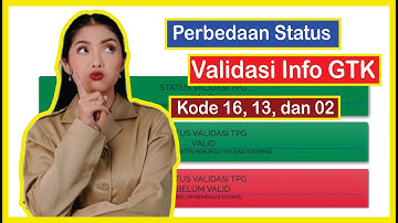 Perbedaan Status Validasi Info GTK Kode 16, 13, dan 02