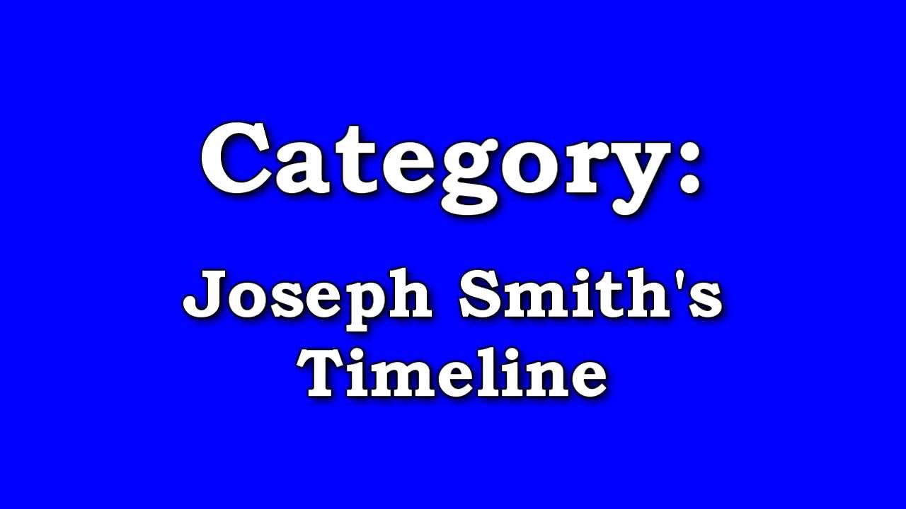 Mormon Jeopardy YouTube