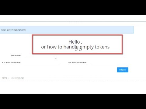 Hello , or how to hide empty field tokens