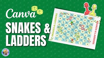 Design your own BOARDGAME - Snakes and Ladders with Canva