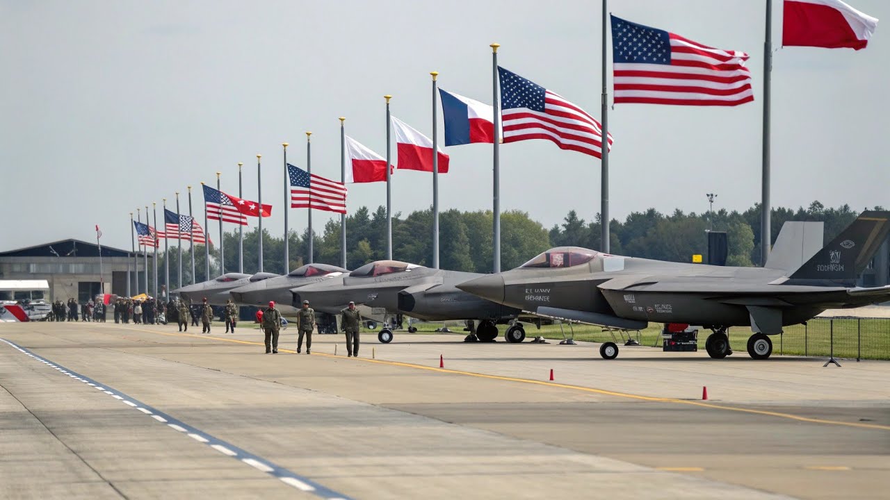 Польша ошеломлена прибытием американских истребителей F-35 Lightning II на авиабазу Повидз. Это п...