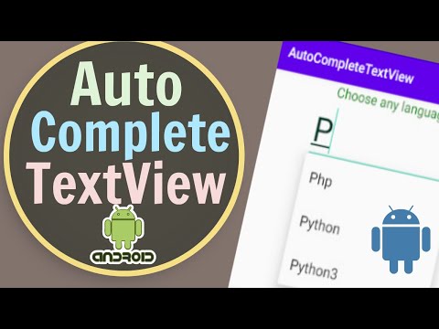 AutoComplete TextView -