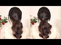 1 minute low ponytail hairstyle  quick hairstyle for work college prom  femirelle hairstyles