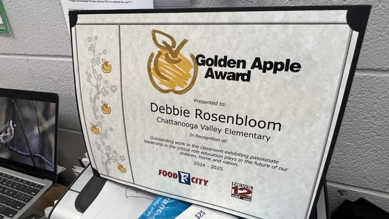 Golden Apple Award: Debbie Rosenbloom, Chattanooga Valley - YouTube