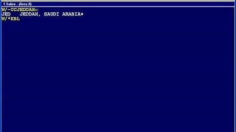 Sabre Training (Encoding and decoding cities & airports) 2.1