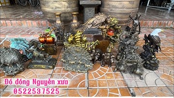 Ngày 13/11 Cặp bình đồng _ Chim không tước _ Thuyền rồng _  #đồcổ #đồđồng#đồđồngNguyễnXưa