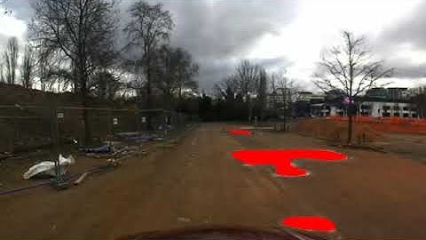 ECCV 2018 demo of water detection on road using Reflection Attention Unit