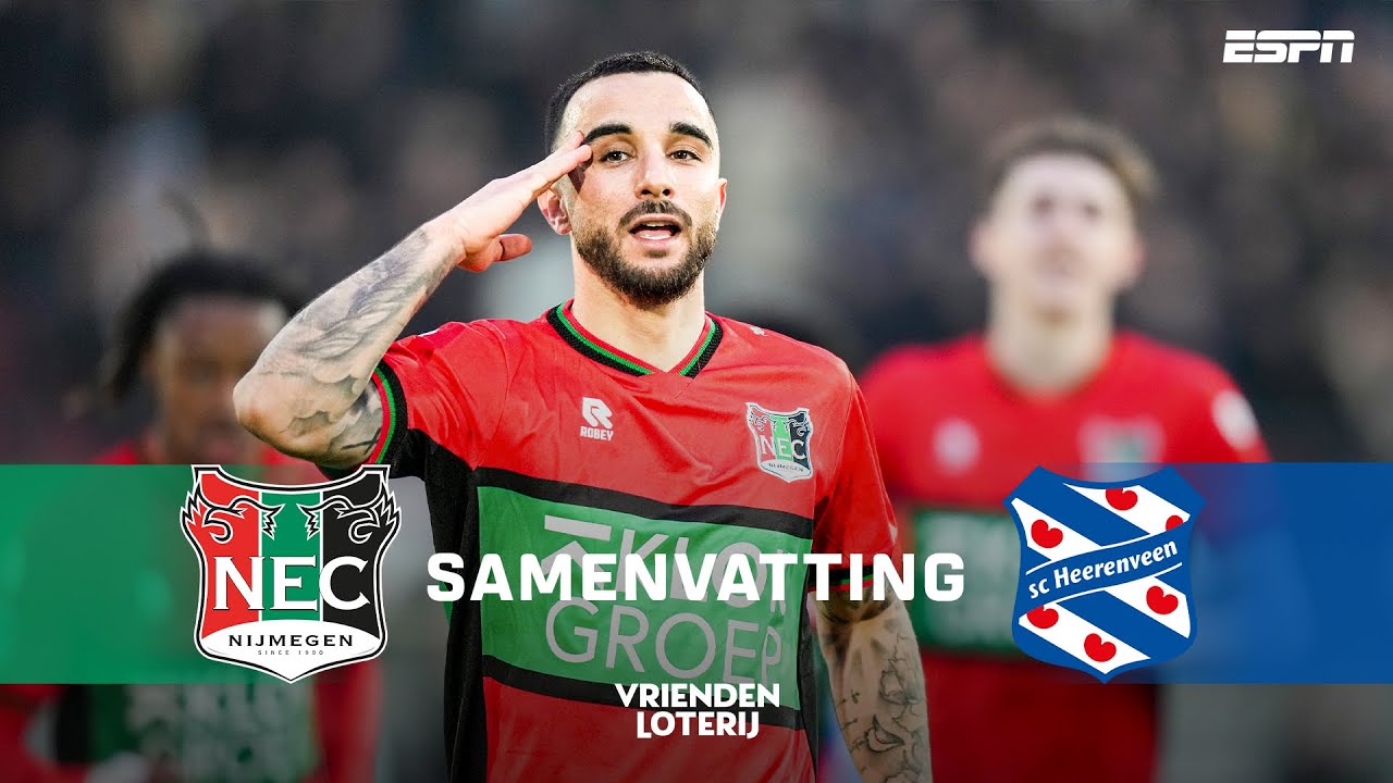 ✨ Rober González weer BELANGRIJK met een GOAL voor N.E.C. 🤩 | Samenvatting N.E.C. - sc Heerenveen