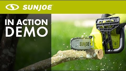 24V-CS10 - Sun Joe 24V-10CS 24-Volt IONMAX Cordless Chain Saw Kit - Live Demo