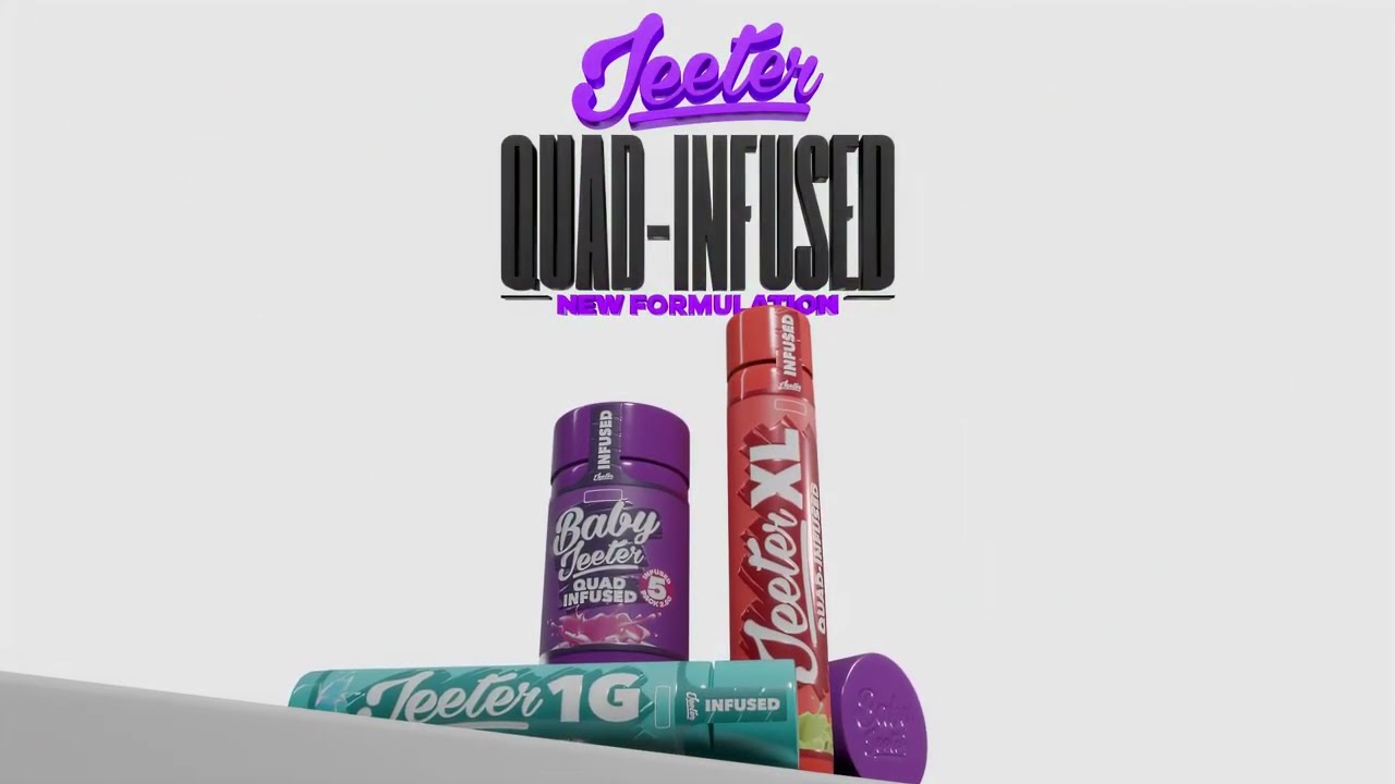New 2025 Jeeter Quad-Infused Pre-Rolls (Rosin + Diamonds)