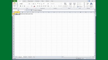 Excel Tutorial #08: How to create a column title