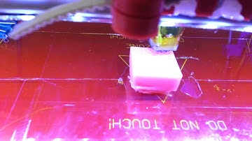 RepRap Mendel Prusa I2 3D Printer in action