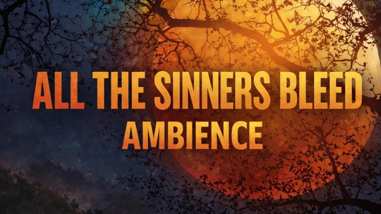 All the Sinners Bleed Ambience | Slow Burn Acoustic Guitar [Crime Reading Music]