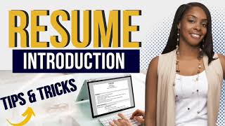 🔥4 Eye-Catching Resume Writing Tips | Resume Introduction| Resume Summary for Remote Jobs