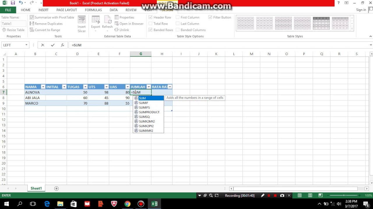 Tutorial penggunaan toolbar pada ms.excel - YouTube