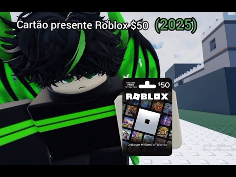Yes 50 Robux Cartão presente robux de 50 reais roblox (2025) - YouTube