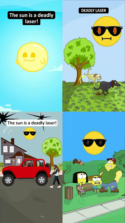 The Sun Is A Deadly Laser Collab With My Son Dude Dans #shorts #fyp #animation #memes