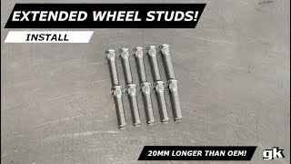 Gktech Extended Wheel Studs - Install