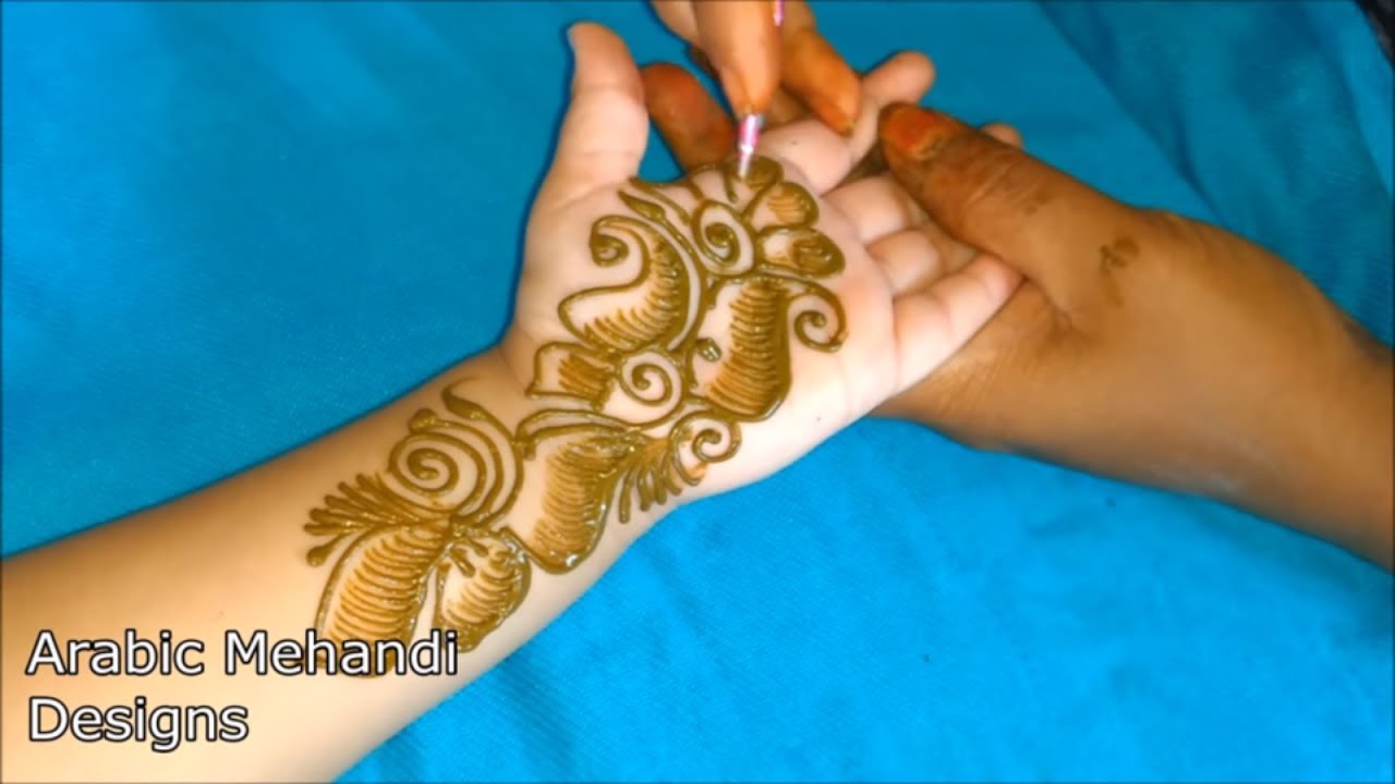 simple arabic mehandi | bridal mehndi designs for hands | full ...