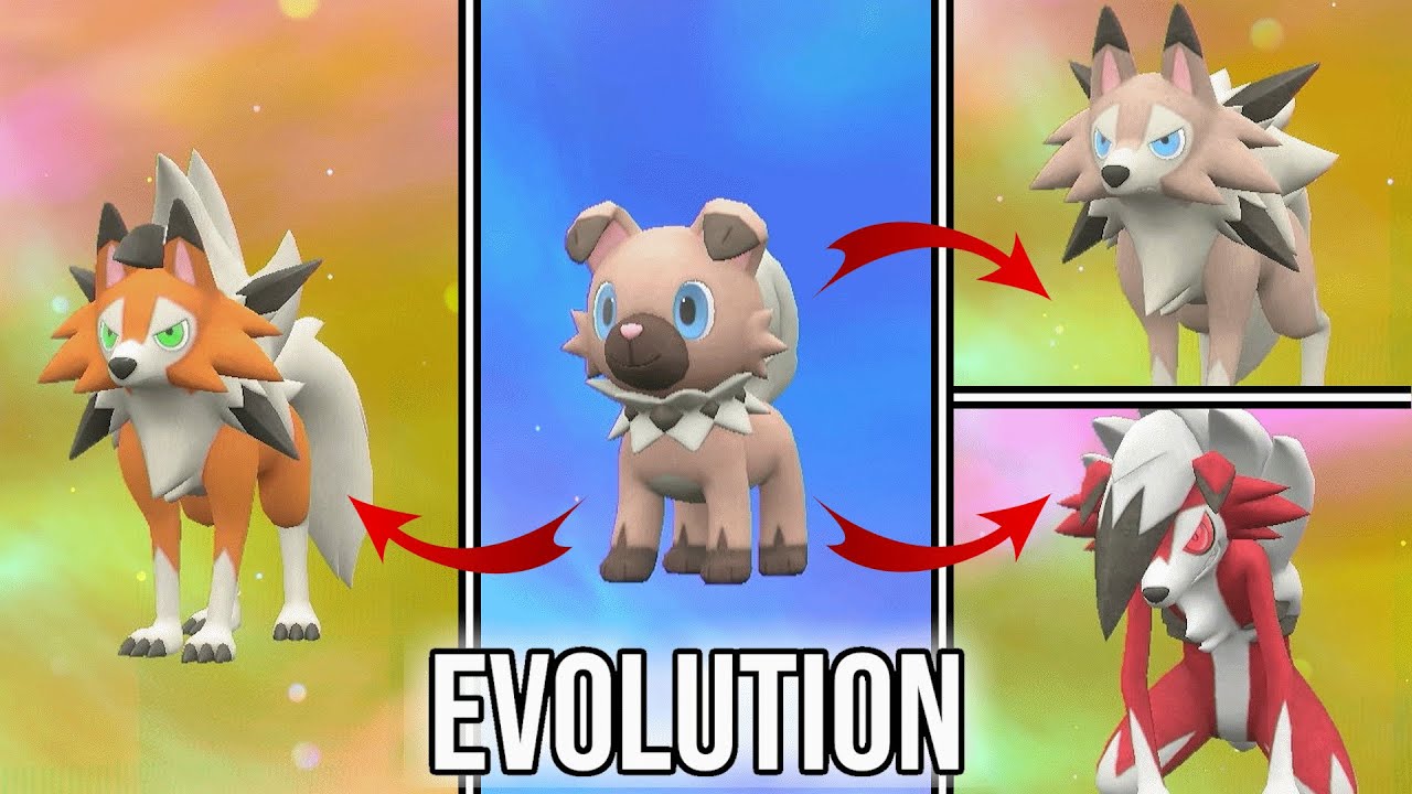 Rock Ruff Evolve Rockruff | Lycanroc | Evolution in Pokemon Scarlet & Violet | SV - YouTube