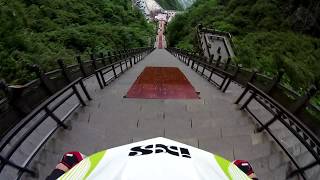 Craziest Stairs Downhill Ever 999 Steps In 30 Seconds.