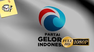 [FULL HD] 3D ANIMASI BENDERA PARTAI GELORA (TANPA MARS) ver.1