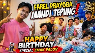 MOMEN SPECIAL❗FAREL PRAYOGA HARI INI ULANG TAHUN , FAREL MANDI TEPUNG MAK FALOV🤣