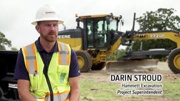 Hammett Excavation grades smarter with a John Deere SmartGrade™ Motor Grader