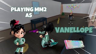 VANELLOPE DESTROYS TEAMERS IN MM2   GAMEPLAY (KEYBOARD ASMR)