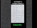 Exponent and power formula/power formula #math #education #mathforkids #power #exponents