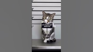 Cat Arrested for Catnip Possession 😹🚔 | Funniest Cat Short Ever #viral #fypシ #cat #funny #shorts