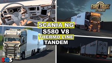 |ETS2 1.48.5| Scania NG S580 V8 Thermo Line Tandem by Gaming Modding