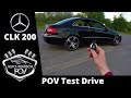 CLK 200 Kompressor|Top Speed on German Autobahn|Test Drive POV