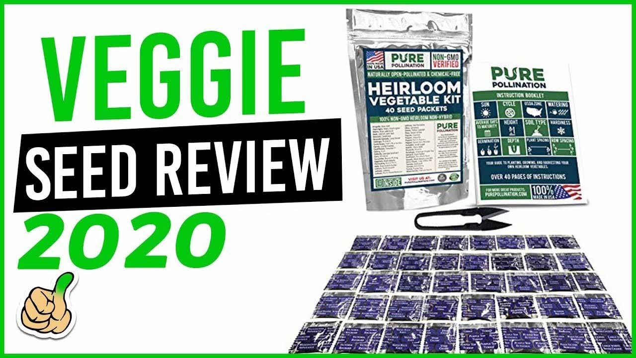 Vegetable Seed Review- Heirloom Vegetable Seeds- 40 seed packets