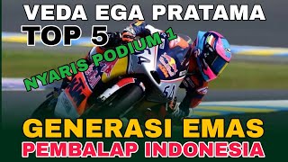 Veda Ega Pratama Berhasil Finish Top 5 di Redbull Rookies Cup 2024 Mugello Italy | Drama Last Lap