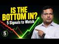 Stock Market Crash? 5 Signals the Bottom Is Almost In | RSI - EMA & PRICE ACTION