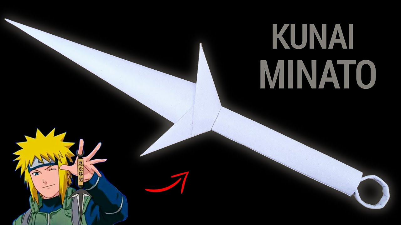 Paper Kunai | How to make a Paper Kunai Minato | Paper Craft - YouTube