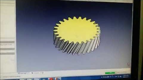 [freeCad] Helical gear_Quick and easy