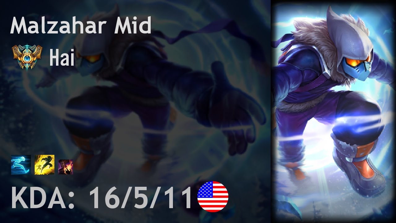 Malzahar Mid vs Morgana - Hai - NA Challenger Patch 6.21
