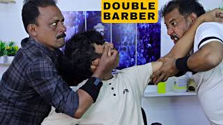 Double Barber Spine Cracking | Powerful Head Massage & Body Massage | Deep Tissue Back Massage ASMR