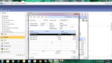 General Ledger Inquiry in Dynamics GP
