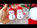 It&#39;s so Beautiful ❤️️🎄 DIY Snowman Christmas Ornaments - Easy Snowman Making Idea with Yarn