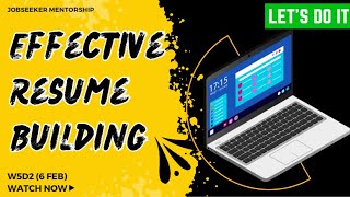 Day2-Effective Resume Building