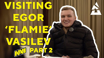 Visiting Flamie from @NAVI CS:GO Part 2 [ENG SUBS] talking about food, diet and weight loss
