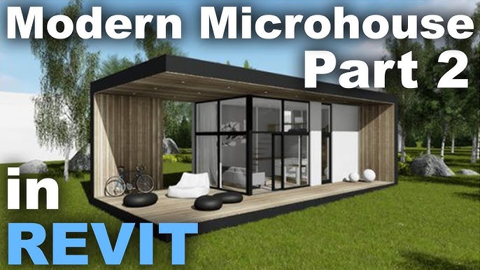 Modern Micro house in Revit Complete Tutorial part 1 