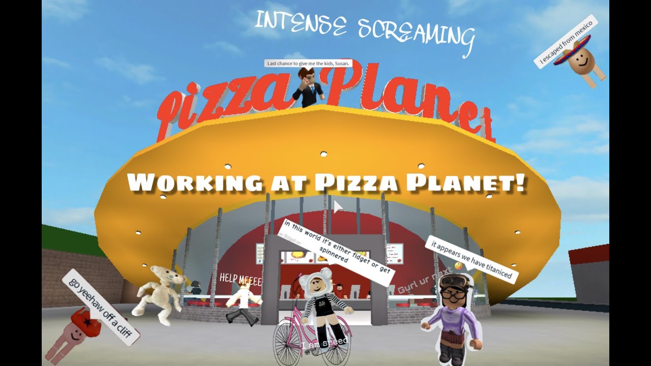 Working at Pizza Planet in Bloxburg with Ava! - YouTube