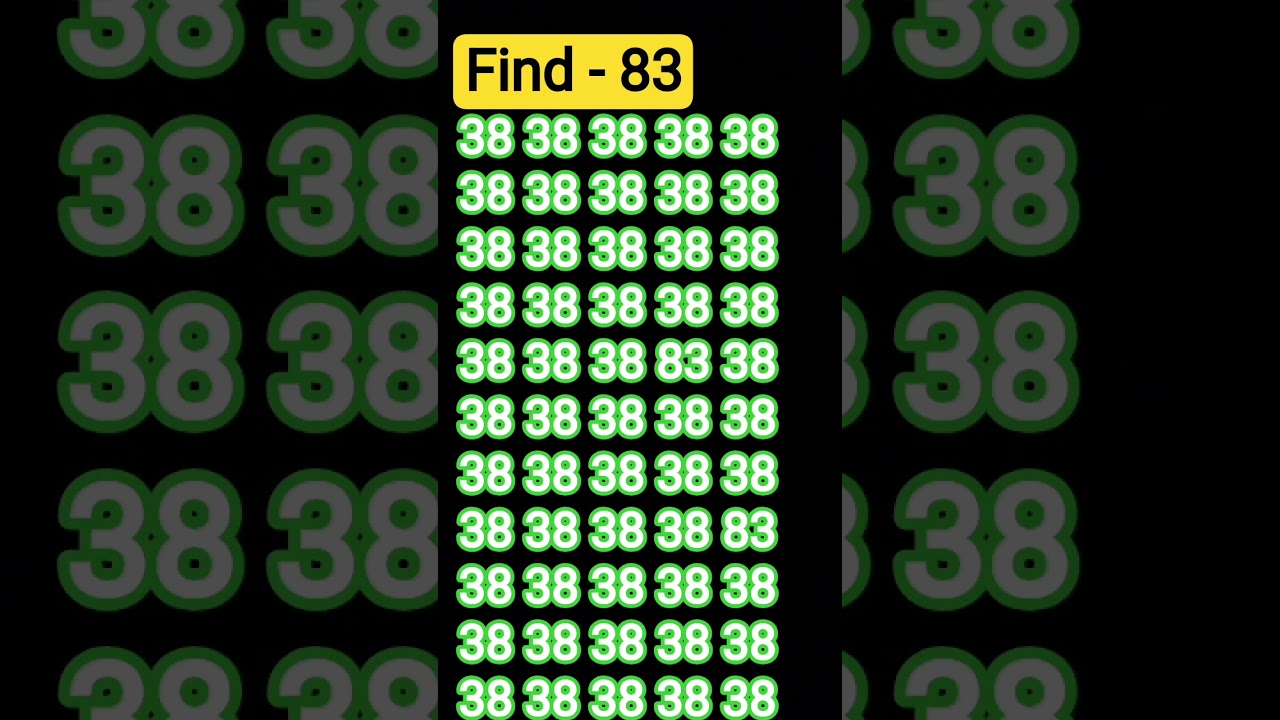 Tell me Where 83? | Math Puzzle #shorts #different #puzzles
