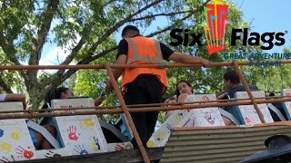 Six Flags GAdv Vlog - 8.11.19 - Caught w/ Phone on the Mine Train!